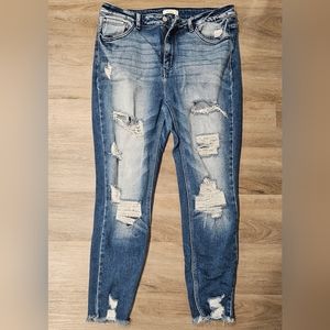 Kancan Women's Distressed Jeans, Size 32